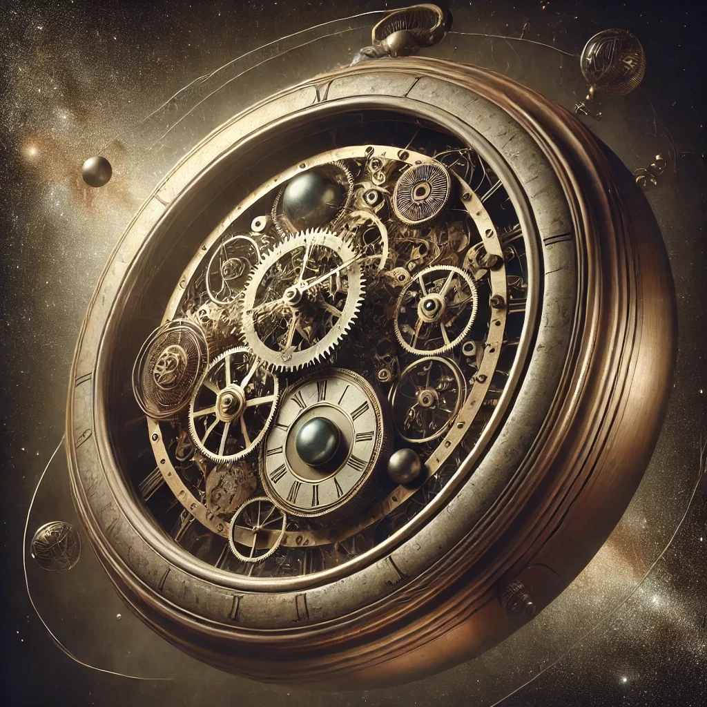 clock mechanism in space